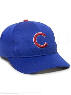 Cubs, Team MLB, Blue Baseball Cap, NWT, Adjustable Velcro Back